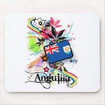Flower Anguilla Mouse Pad