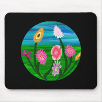 Flower Aquarium mousepads by dndartstudio Flower Aquarium mousepads