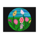 Flower Aquarium postcards by dndartstudio Flower Aquarium postcards