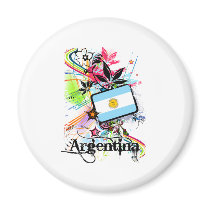 Flower Argentina Refrigerator Magnet