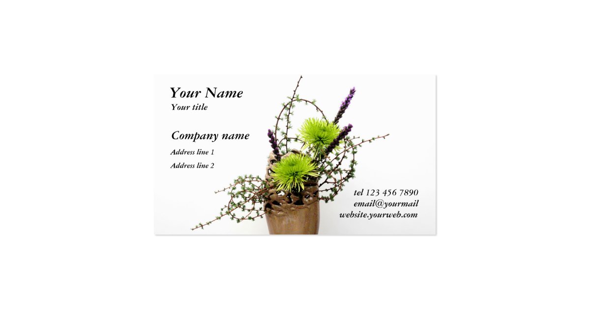 Flower Arrangements Business Card Zazzle