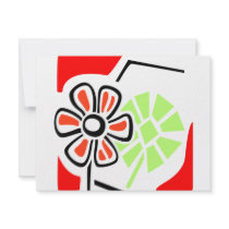 Flower Art Custom Invites