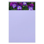 Flower Art Violets Stationery