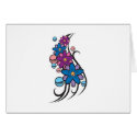 Flower Balls Tattoo Design cards