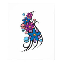 Flower Balls Tattoo Design posters