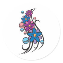 Flower Balls Tattoo Design stickers