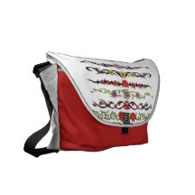 Flower bands bag messenger bags