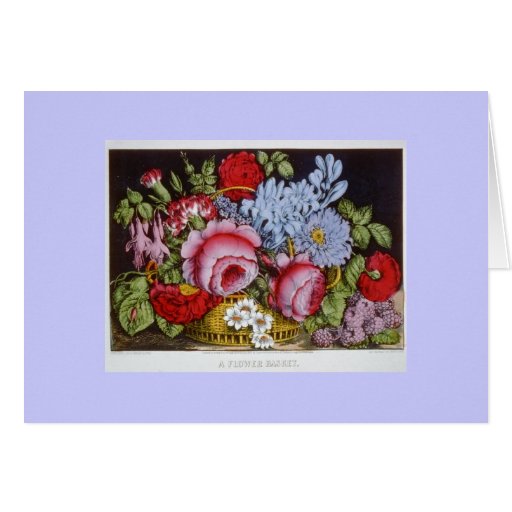 Flower Basket Greeting Card