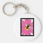 Flower & Bee Window Key Chain
