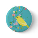 flower bird(blue) buttons by itiho7 flower bird(blue) buttons