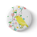 flower bird buttons