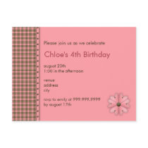 Flower • Birthday Invitation postcards