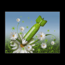 Flower Bomb postcards