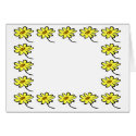 Flower border cards