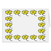 Flower border cards
