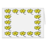 Flower border cards