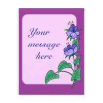 Flower Border Postcard by thehatch Flower Border Postcard