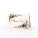 Flower border Thank You! cards by CreativelyCME Flower border Thank You! cards