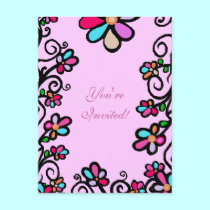Flower Borders postcards