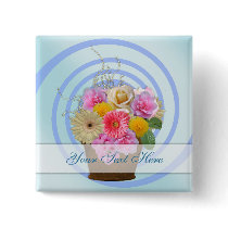 Flower Bouquet Collection buttons