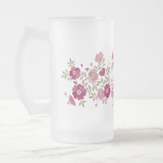 Flower Bouquet Frosted Mug mug