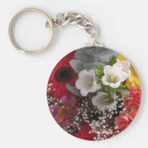 Flower bouquet key chains