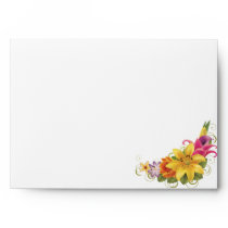 Flower Bouquet Wedding Envelope