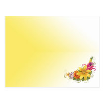 Flower Bouquet Wedding Writable Place Card Post Cards