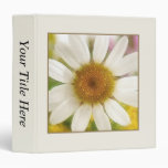 Flower Bouquet - White Daisy Vinyl Binder