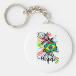 Flower Brazil Key Chains
