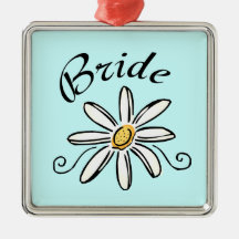 Flower Bride Christmas Ornaments