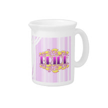 flower bride floral bachelorette wedding bridal drink pitcher