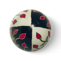 Flower Bud Pysanka Button by dandylioneggs Flower Bud Pysanka Button