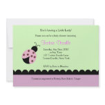Flower Bug Lady Bug Baby Shower Invitation