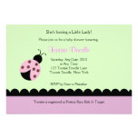 Flower Bug Lady Bug Baby Shower Invitation