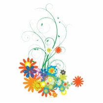 flower bunches of swirls vector photo sculptures
