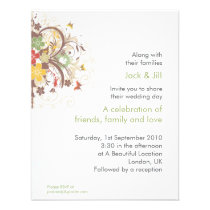 Flower Burst 4.25x5.5 invitations