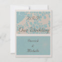 Flower Burst Wedding RSVP Card invitation
