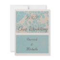 Flower Burst Wedding RSVP Card invitation