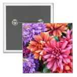 Flower Bursts Pinback Button
