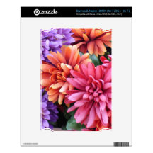 Flower Bursts Skin For The NOOK