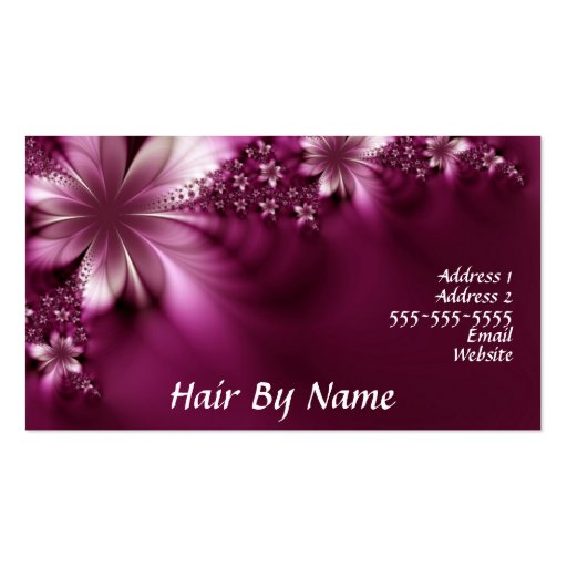 Flower Business card (front side)