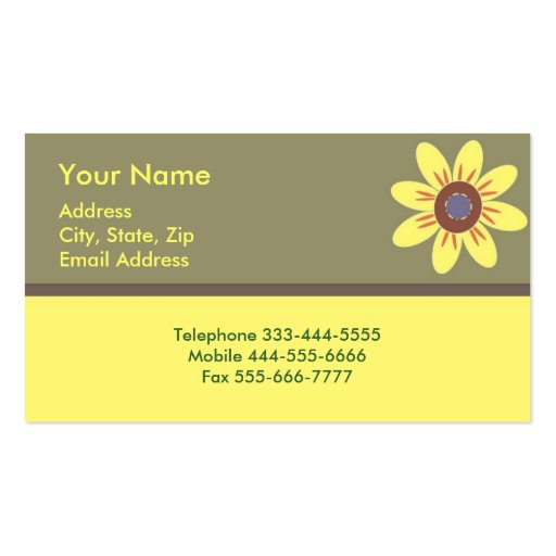 Flower Business Cards
