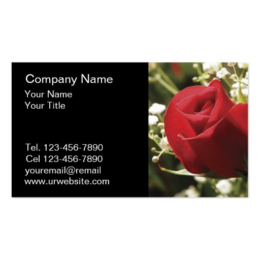 Flower Business Cards (front side)