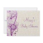 Flower &amp; Butterfly Baby Shower Invitation