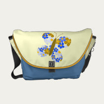 Flower Butterfly messenger bags