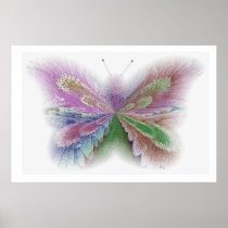 Flower Butterfly Posters