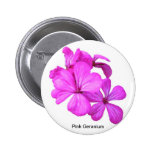 Flower Button Collection - Pink Geranium buttons