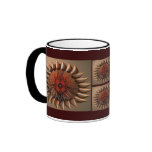 Flower cake eye mandala mugs