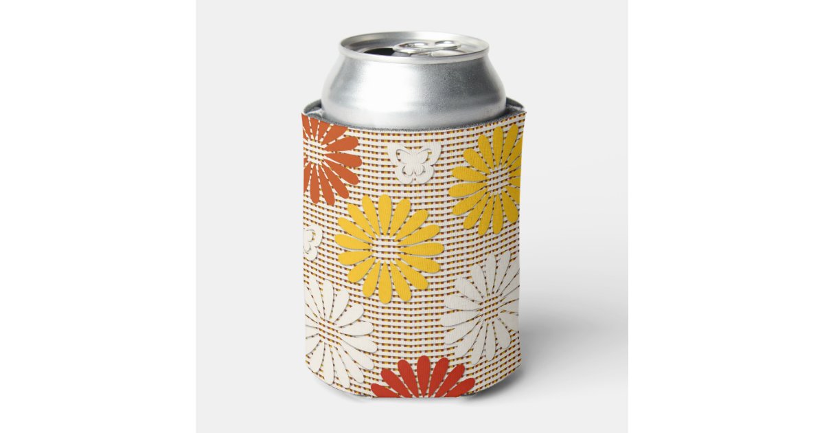 Flower Can cooler Zazzle